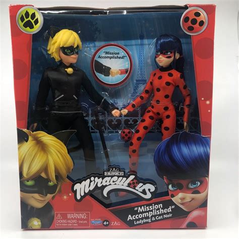 miraculous ladybug dolls|Miraculous Ladybug Mission Accomplished Ladybug & Cat Noir 2.